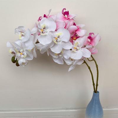 China Fashional Artificial Flower Real Touch 11 Heads Butterfly Orchid For Home Decoration for sale