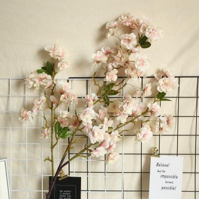 China Fashional 2021 New Style Artificial Flower Wall Wedding Backdrop White Cherry Blossoms For Arches Decorations for sale