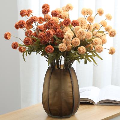 China Fashional C-D005 Artificial Dandelion Plant Wholesale 5 Heads Silk Dandelion Ball Flower Bouquet For Wedding Party Home Decor for sale