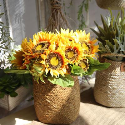 China Fashional A-S001 Factory Home Decorative High Quality Artificial Sunflower Great For Decor for sale