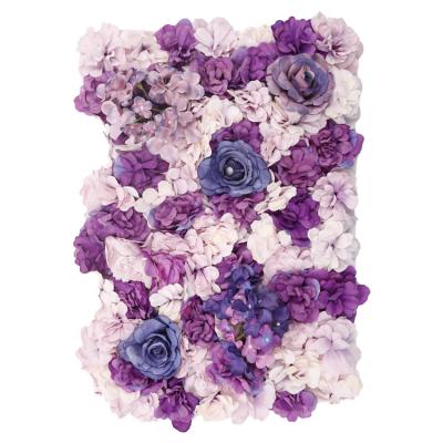 China M39 Wedding Artificial Silk Flower Wall Panel Backdrop Eco - Friendly Flower Wall Decorative for sale