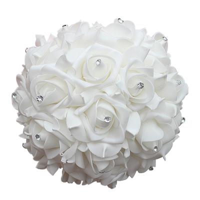 China YP003 New Eco-friendly Wedding Supplies Pinch Angle PE Foam Holding Bridal Bouquet Of Flowers Western Wedding Supplies for sale