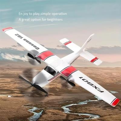 China FX-801 2.4G RTF EPP Foam Aircraft 2CH 182 RC Glider Airplane RC Plane for Beginners Aeroplane Kit RC for sale