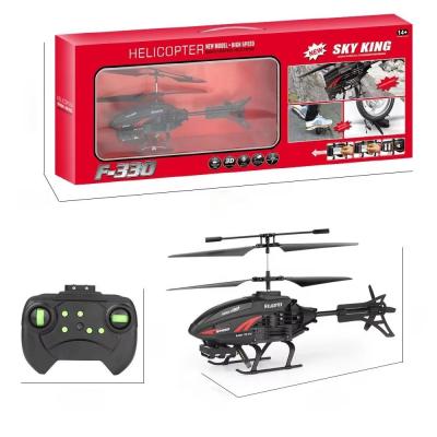 China Experience the Thrill of Flying with the F330 Mini Helicopter USB Rechargeable and LED Light-Up for sale