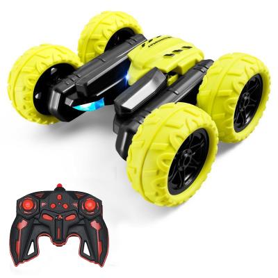 China High Speed LED Lights RC Car Newest Double Sided Drift Stunt Car with Remote Control and Electric Power Source for sale