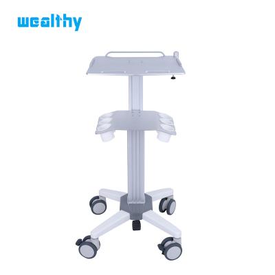 China MA-Hospital Contemporary Trolley Cart Ultrasound Medical Trolley With Medical Mute Wheels And Probe Box for sale