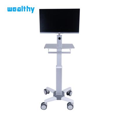 China Contemporary Height Adjustment Workstation Trolley Computer Trolley Hospital Silent Medical Casters MA-Wholesale Contemporary Trolley for sale