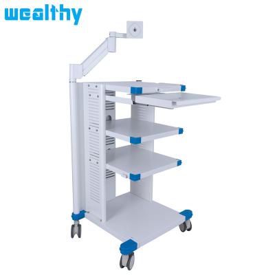 China Contemporary VI Factory Wholesale With Single Stand Endoscopy VESA Screen Hospital Trolley Medical Trolley for sale