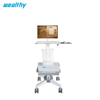 China Contemporary Height Adjustment Hospital Computer Trolley Mobile Workstation Mobile Nursing Medical Cart Supplier In-Professional for sale