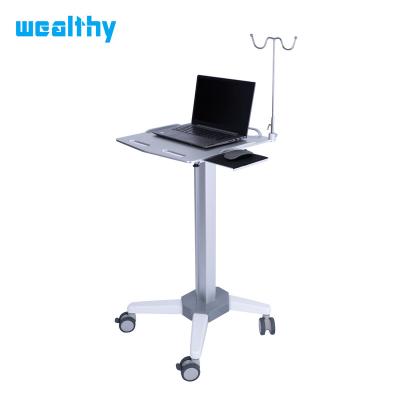 China Contemporary Rich Laptop Trolley Workstation Hospital Trolley Medical Laptop Trolley with Wheels for sale