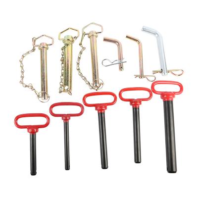 China Tractor Parts & Farm Accessories Customized Red Head Tractor Hitch Pin Lock Hitch Pin for sale