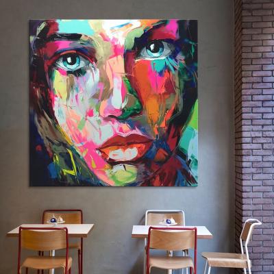 China Palette knife portrait modern women face acrylic painting modern abstract other paintings wall art picture cuadros graffiti art for sale