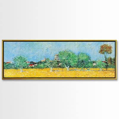 China Famous Hand Painted Canvas Oil Paintings Reproductions Of Modern Vincent Van Gogh Landscape Dafen By Professional Painter for sale