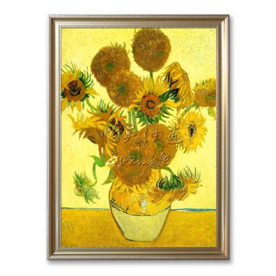 China Famous Van Gogh Modern Hand Painted Chrysanthemum Oil Painting Reproduction Impression For Room Decoration for sale