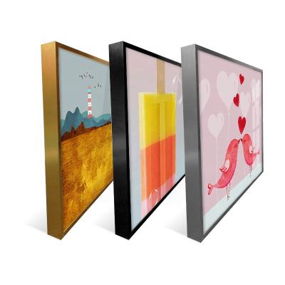 China Wholesale White Stretched High Quality Desktop Painting Canvas Frame Digital Printing Canvas Aluminum Alloy Metal Frame For Oil Painting for sale