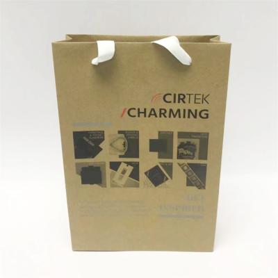 China Recyclable OEM Customized Paper Bag With Logo Bag Paper Wholesale Brown Custom Paper Bags for sale