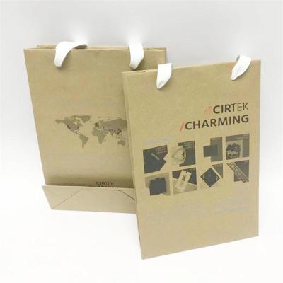 China Custom Made Recyclable Printing Shopping Bag Wholesale Kraft Paper Packaging Bags Craft Paper Bags for sale