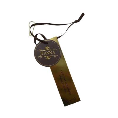 China Custom Garment Accessories Hangtags For Own Clothing Logo Clothing Tagger Hangtag With Free Sample for sale