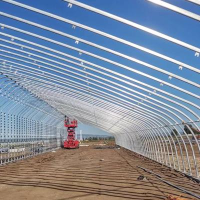 China Solar Greenhouse Plastic Greenhouse voor de teelt van groenten gegalvaniseerd staal Te koop