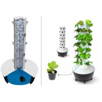 China Hydroponic Vertical Tower System For Vegetables Agriculture Tower Planter for sale