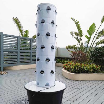 China Home Tuin verticale groei Kit toren tuin aeroponics systeem DIY Aeroponic Hydroponics groeisystemen Te koop