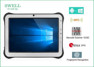 China 10'' NFC 1D 2D Scanner RFID Tablet PC , 3G 4G Window 10 Home Tough Tablet Computer for sale