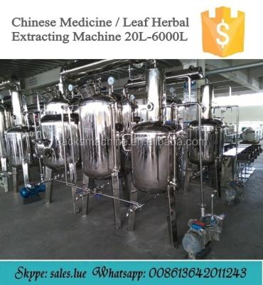 China Chinese Machine / Herb Extractor Concentrator Powder Herb Extraction Machine / Stevia Extraction for sale