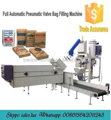 China CLOTHING carbon black valve bag filling machine, valve bag palletizer, pallet stretch wrapper machine for sale