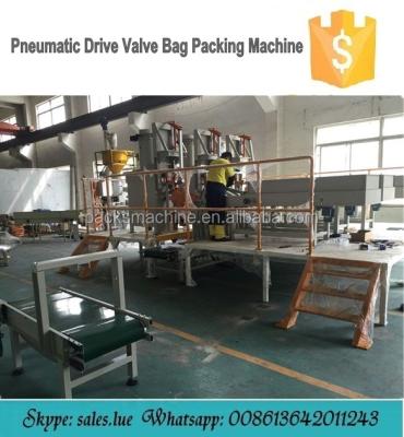 China CLOTHING Automatic Valve Bag Packing Machine / Valve Kraft Paper Bag Bagging Machine / PE Bag Packing Machine for sale