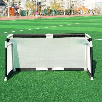 China Portable Easy Folding Soccer Goal 2x1m Mini Football Forming Collapsible Aluminum Soccer Goal Posts for sale