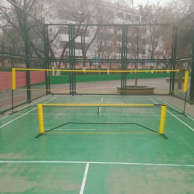 China 20 Ft Portable Easy Pickleball To Adjust Height Adjustable Pickleball Soccer Tennis Net for sale