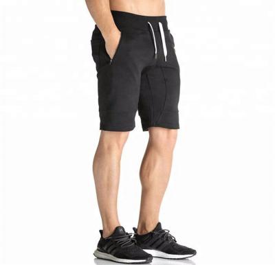 China Custom Viable Mens Bodybuilding Shorts Mens Fitness Running Shorts Gym Knee Length Shorts With Zipper Pocket Short Pants Men for sale