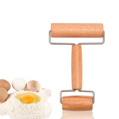 China Viable Double Head Beech Wood Pin For Dough Kitchen Baking Accessories for sale