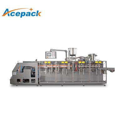 China High Speed Fully Automatic Form Fill Seal HFFS Top Spout Doypack Standup Pouch Filling Packing Machine for sale