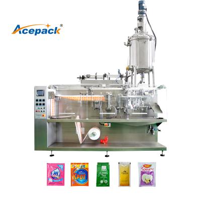 China Farms Applicable Industries Food Factory filling and sealing liquid horizontal packing machine for sale