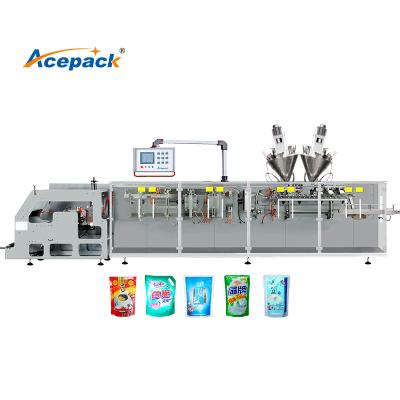 China CE Certification Filling Washing Powder Zipper Stand Up Pouch Packing Machine Horizontal Packing Machine for sale