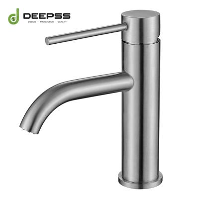 China Hot Selling Metered Faucets Deepss Stainless Steel Mixer Basin Faucet For Bathroom for sale