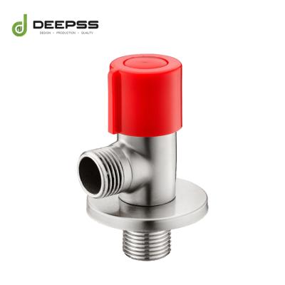 China Modern Made In China Red-cap Hand Control Plastic 304 Stainless Steel Bathroom Accessories Angle Valve For Bathroom for sale