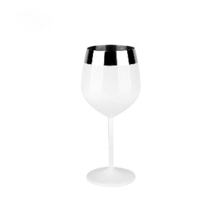 China DURABLE Unbreakable Stylish Glass Drinking Champagne Drinking Stainless Steel Wine Goblet For Red Wine for sale