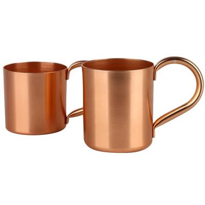 China New sustainable beer stainless steel ginger travel smirnoff copper moscow mule mug mugs maker for vodka for sale