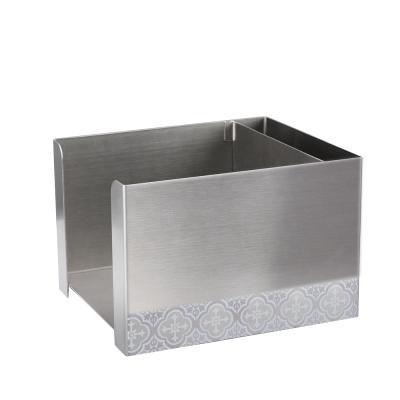 China Customized High Quality Modern Minimalist Stainless Steel Napkin Cloth Holder For Kitchen Home Office Hotel And Restaurant for sale