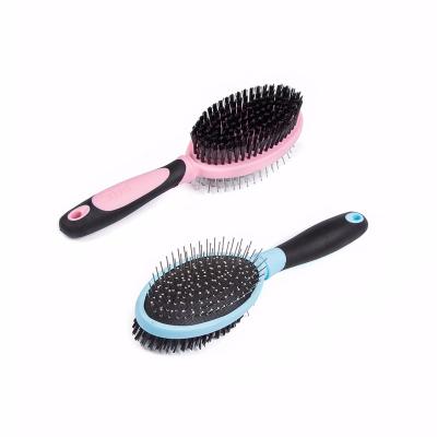 China Sustainable Pet Cleaning Brush For Dog Grooming Double Sided Pin for sale