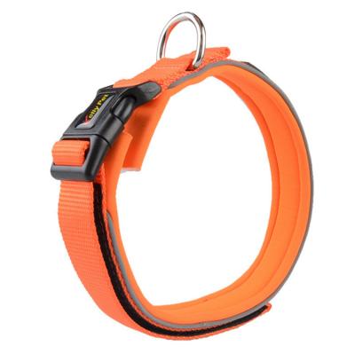 China Durable High Quality Comfortable Reflective Nylon Dog Collar Material Padded Pet for sale