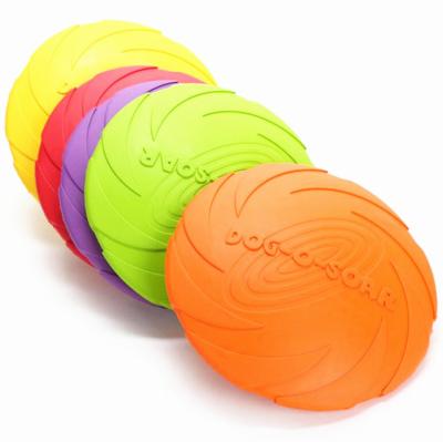 China Pet Product Natural Rubber Dog Training Toys Eco - Friendly Sustainable Pet Flying Disc for sale