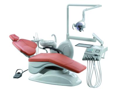 China Luxury Dental Unit with Sensor, True leather cushion, Ceramic spittoon and 3 program----- JY-6068 for sale