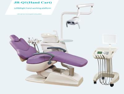 China Dental unit with CE&ISO,dental chair, dental equipment with LED light, movable tray/JR-Q1 for sale