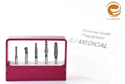 China High quality Diamond burs kit Reverse preparation of tooth kit for sale