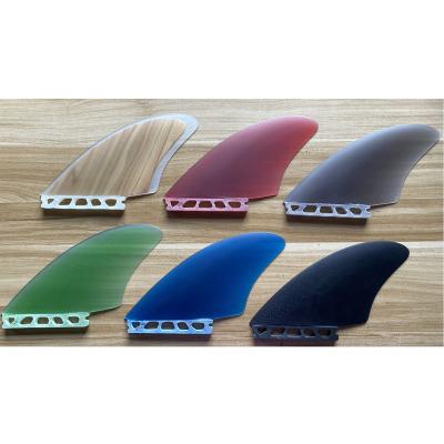 China Factory Tag Fiberglass Twin Fins Unisex Handmade Honeycomb Fins/Single Fins Wood Tab Fins Wood Twin Keel for sale