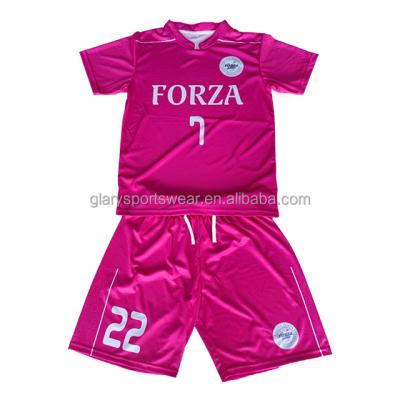 China Quick-drying custom sublimation soccer jersey with high quality for sale