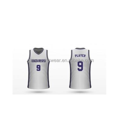 China Breathable Anti Bacterial Basketball Tank Top Customized Design Sublimation Basketball Uniform Sets for sale